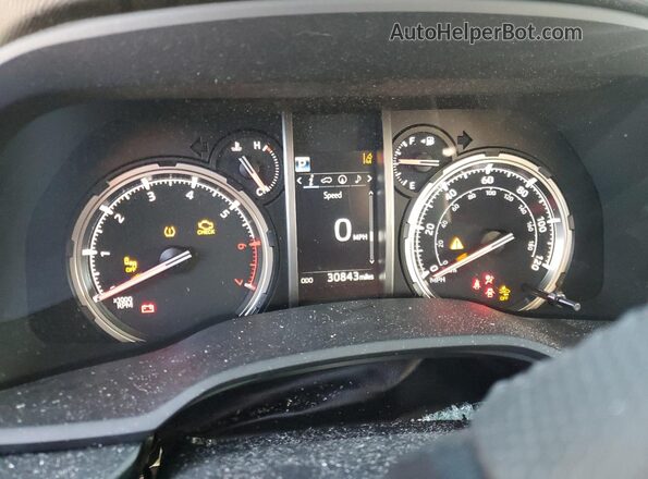 JTERU5JR2R6278250 2024 TOYOTA 4RUNNER Black Widok zestawu wskaźników