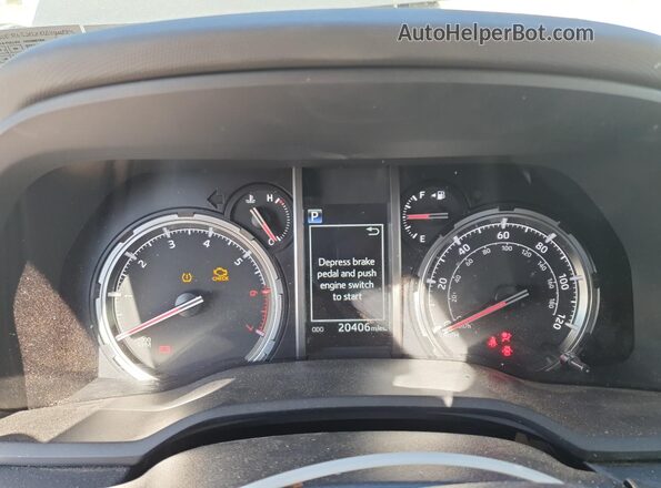 JTERU5JRXR6294874 2024 TOYOTA 4RUNNER Gray Instrument cluster view