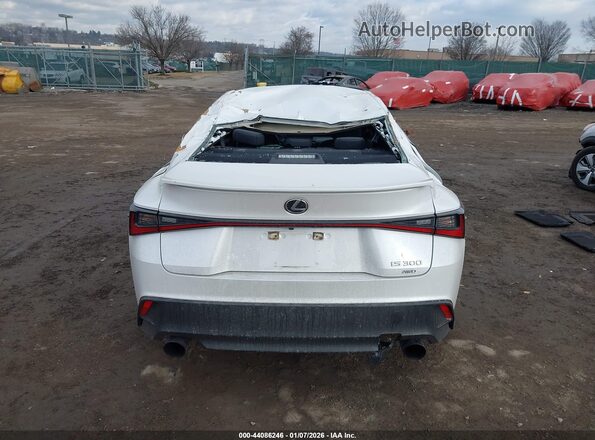 JTHA81F29M5047482 2021 LEXUS IS 300 White 