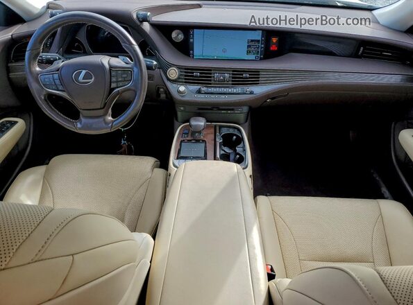 JTHB51FFXJ5003292 2018 LEXUS LS White Вид панелі приладів