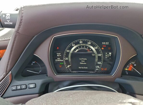 JTHB51FFXJ5003292 2018 LEXUS LS White Вид щитка приладів