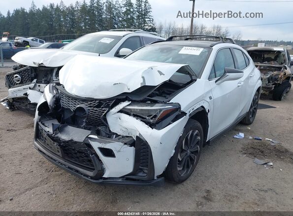 JTHB6JBH4P2146107 2023 LEXUS UX 250H White Vista tres cuartos delantera izquierda
