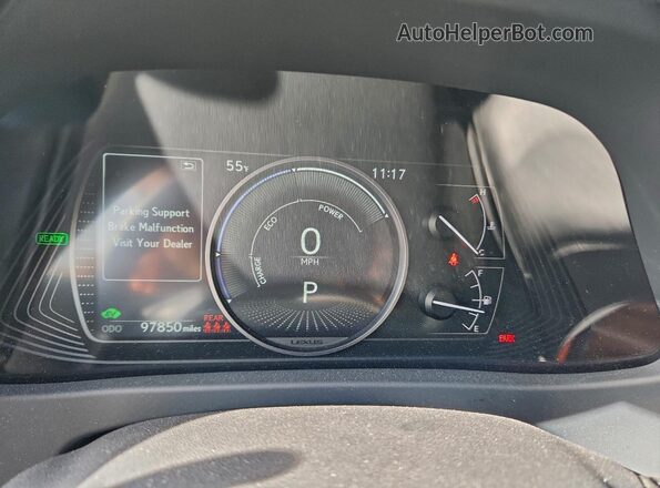 JTHB6JBH6P2152670 2023 LEXUS UX Charcoal Instrument cluster view