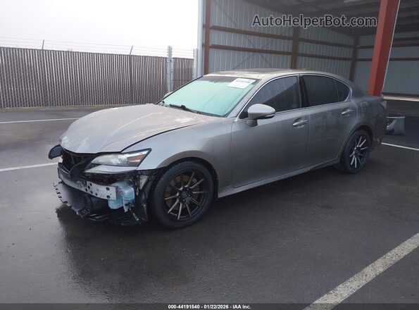 JTHBA1BL5GA000680 2016 LEXUS GS 200T Gray Առջևի ձախ երեք քառորդ տեսարան