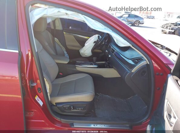 JTHBA1BL6GA002048 2016 LEXUS GS 200T Red Widok wnętrza z przodu