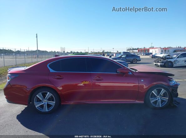 JTHBA1BL6GA002048 2016 LEXUS GS 200T Red Widok wnętrza 360 stopni