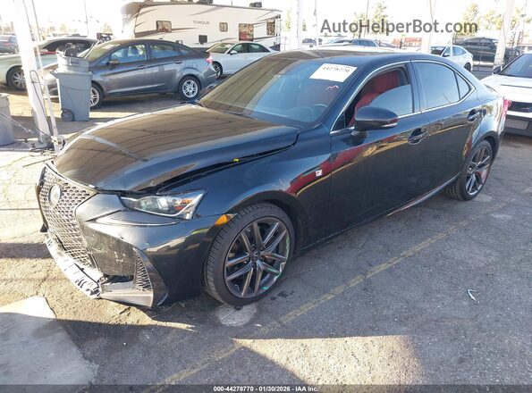 JTHBA1D21K5087340 2019 LEXUS IS 300 Black Առջևի ձախ երեք քառորդ տեսարան