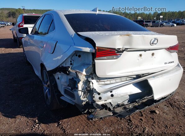 JTHBA1D25H5040689 2017 LEXUS IS 200T White Widok z przodu