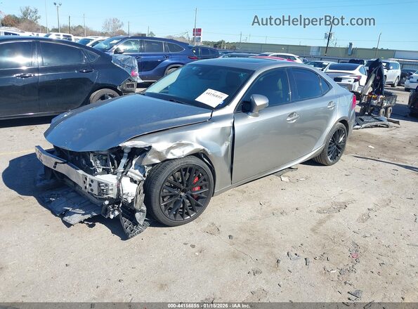 JTHBA1D27H5042766 2017 LEXUS IS 200T Silver Առջևի ձախ երեք քառորդ տեսարան