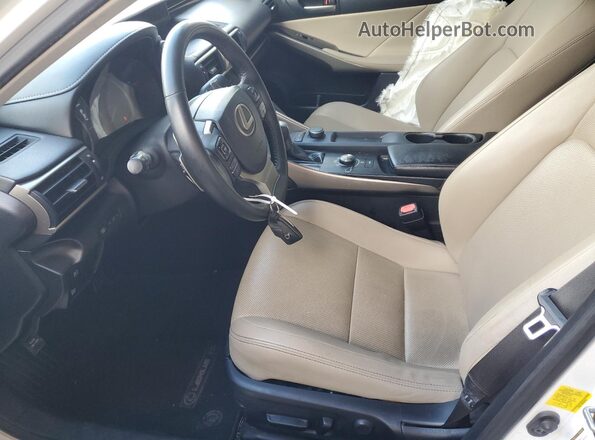 JTHBA1D28K5096360 2019 LEXUS IS White Widok wnętrza z przodu