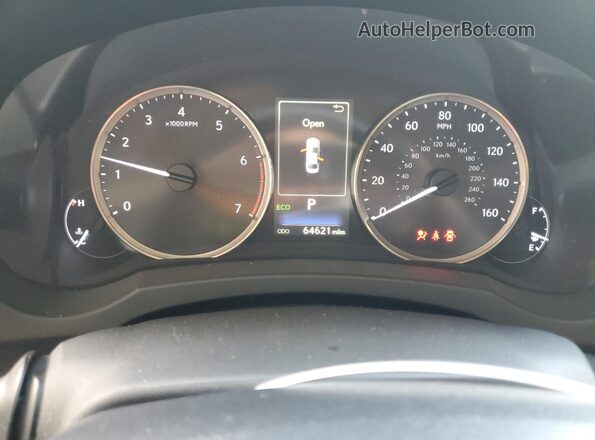 JTHBA1D28K5096360 2019 LEXUS IS White Widok zestawu wskaźników