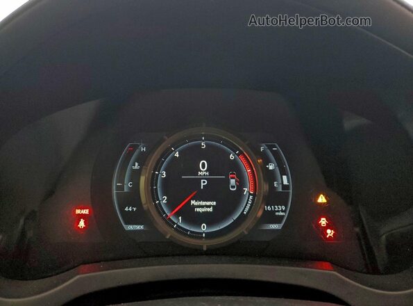 JTHBA1D29G5016040 2016 LEXUS IS White Instrument cluster view
