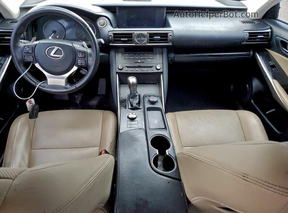 JTHBA1D2XK5096778 2019 LEXUS IS Silver Առջևի վահանակի տեսք