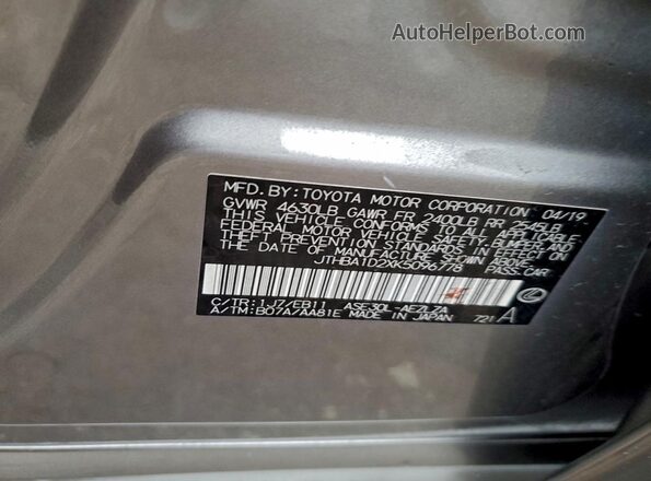 JTHBA1D2XK5096778 2019 LEXUS IS Silver Շարժիչի բաժամունքի տեսք