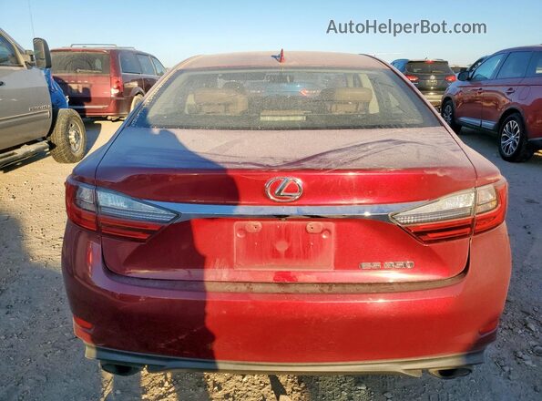 JTHBK1GG0G2223311 2016 LEXUS ES Maroon Vista trasera