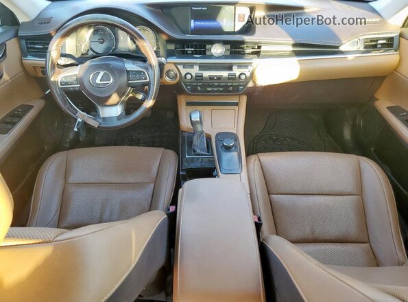 JTHBK1GG0G2223311 2016 LEXUS ES Maroon Vista del salpicadero