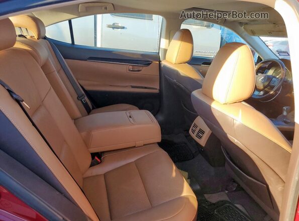 JTHBK1GG0G2223311 2016 LEXUS ES Maroon Vista de los asientos traseros