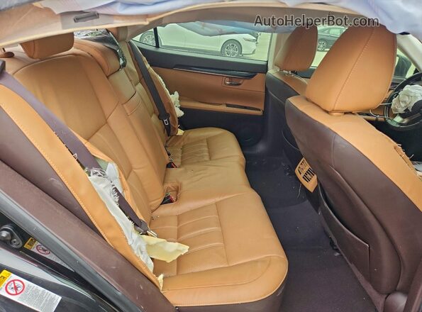 JTHBK1GG3G2224002 2016 LEXUS ES Black Widok tylnych siedzeń