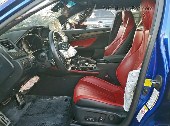 JTHBP1BL2GA000571 2016 LEXUS GS-F Blue Vista interior delantera