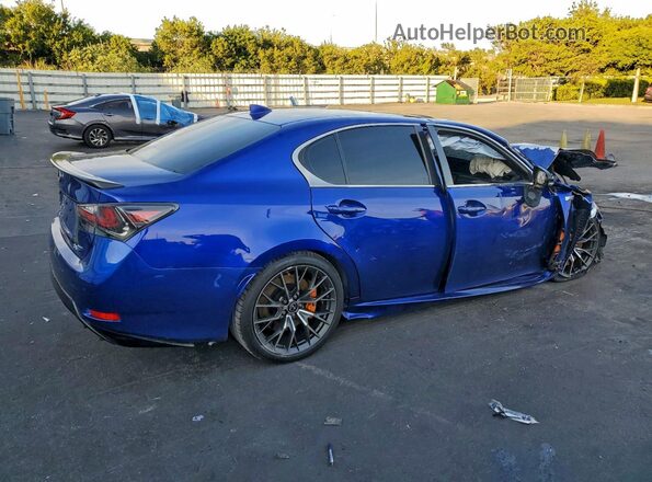 JTHBP1BL2GA000571 2016 LEXUS GS-F Blue Trasero derecho