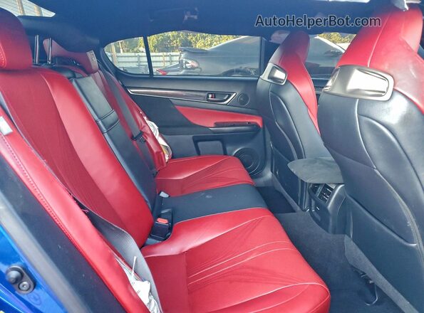 JTHBP1BL2GA000571 2016 LEXUS GS-F Blue Vista de los asientos traseros