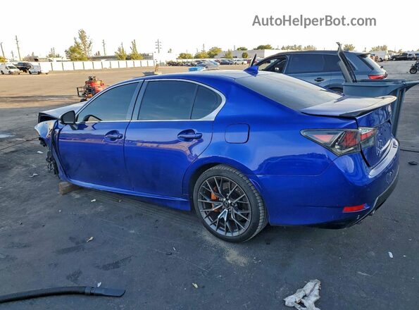 JTHBP1BL2GA000571 2016 LEXUS GS-F Blue Trasero izquierdo
