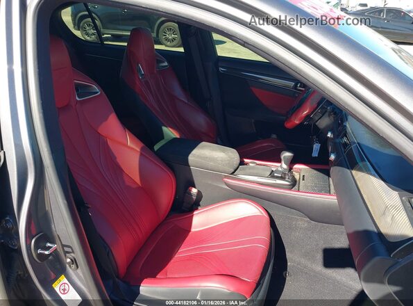 JTHBP1BL2GA000635 2016 LEXUS GS-F Gray Widok wnętrza z przodu