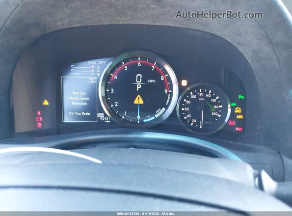 JTHBP1BL2GA000635 2016 LEXUS GS-F Gray Widok tylnych siedzeń