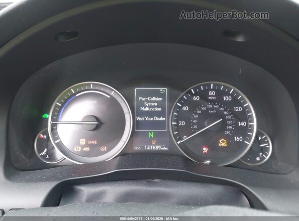 JTHBW1GG0G2115680 2016 LEXUS ES 300H Silver უკანა სავარძლების ხედი