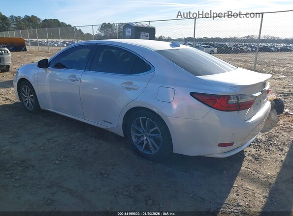 JTHBW1GG0H2145134 2017 LEXUS ES 300H White Հետևի ձախ