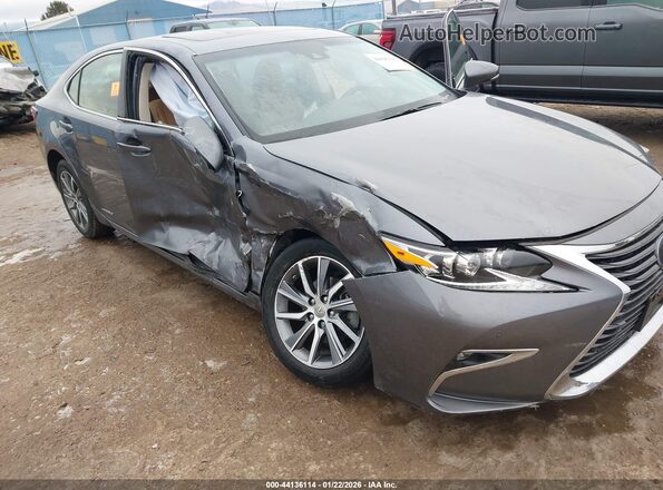 JTHBW1GG2G2108987 2016 LEXUS ES 300H Gray წინა ხედი