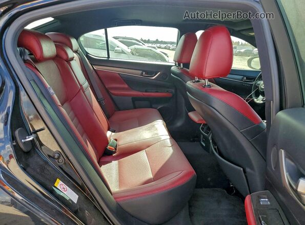 JTHBZ1BL0HA008972 2017 LEXUS GS Black უკანა სავარძლების ხედი