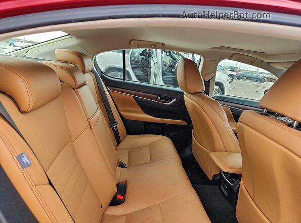 JTHBZ1BL4GA001442 2016 LEXUS GS Red Widok tylnych siedzeń