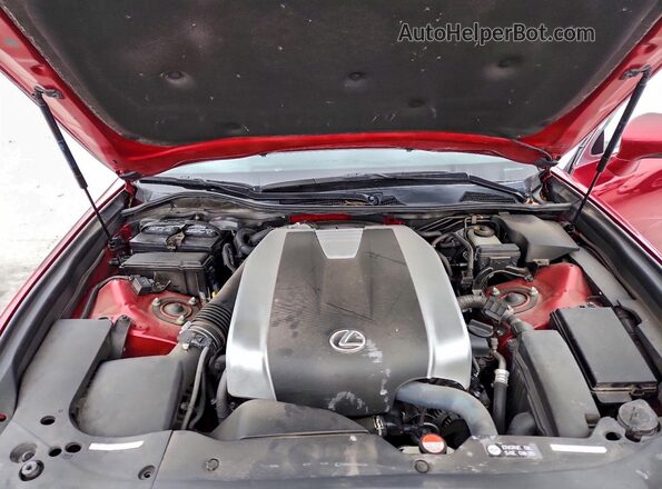 JTHBZ1BL4GA001442 2016 LEXUS GS Red Widok wnętrza z tyłu