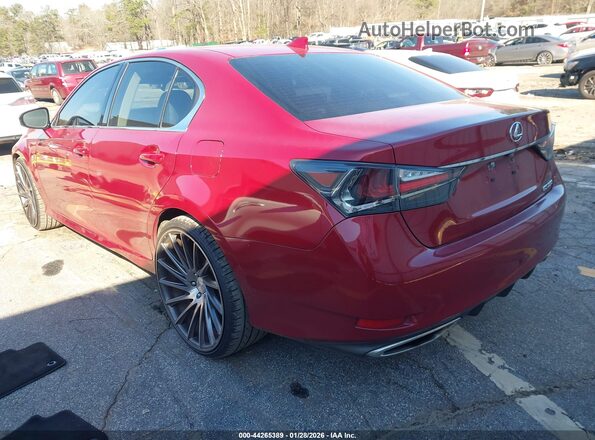 JTHBZ1BL7GA001063 2016 LEXUS GS 350 Red Задня ліва чверть