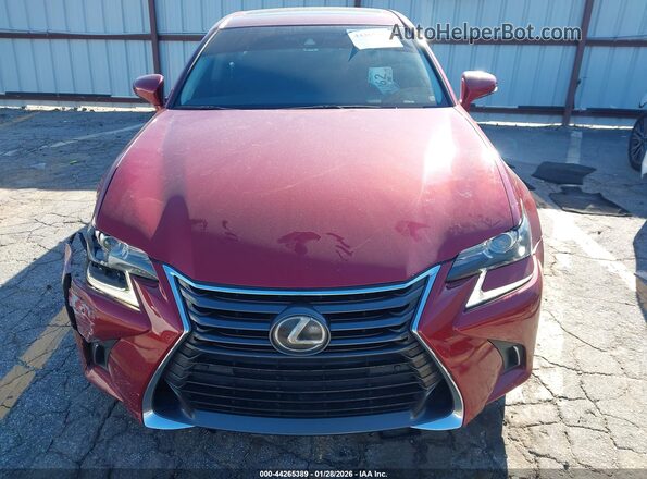 JTHBZ1BL7GA001063 2016 LEXUS GS 350 Red Вид щитка приладів