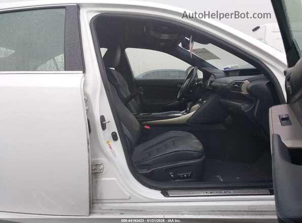 JTHBZ1D24J5033649 2018 LEXUS IS 350 White Widok wnętrza z przodu