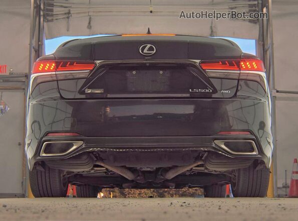 JTHC51FF4J5000165 2018 LEXUS LS Черный Вид наклейки с VIN-кодом