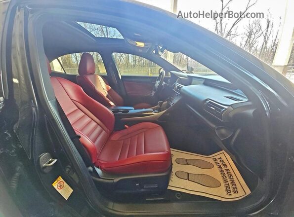 JTHC81D22K5035098 2019 LEXUS IS Black Widok z przodu
