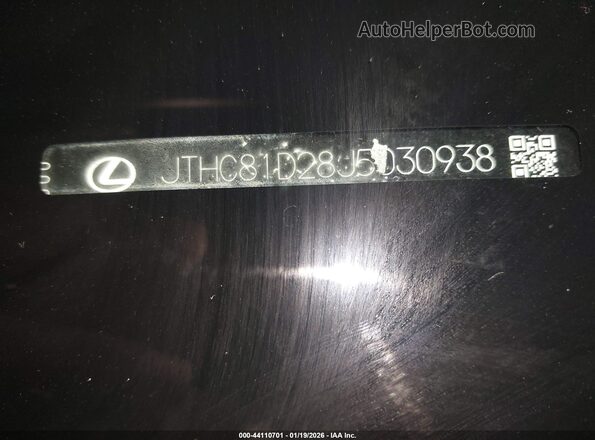 JTHC81D28J5030938 2018 LEXUS IS 300 Black 