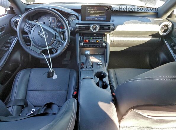 JTHC81F21M5044519 2021 LEXUS IS Black Dashboard view