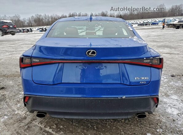 JTHC81F29M5044364 2021 LEXUS IS Blue Հետևի տեսք