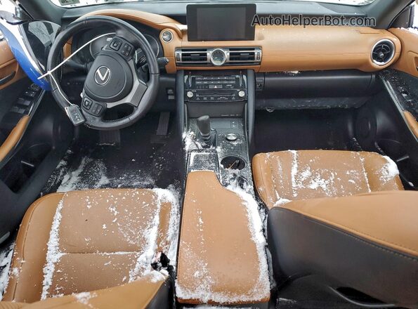JTHC81F29M5044364 2021 LEXUS IS Blue Առջևի վահանակի տեսք