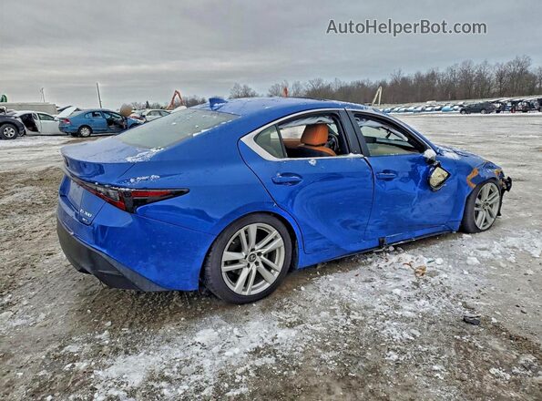 JTHC81F29M5044364 2021 LEXUS IS Blue Հետևի աջ