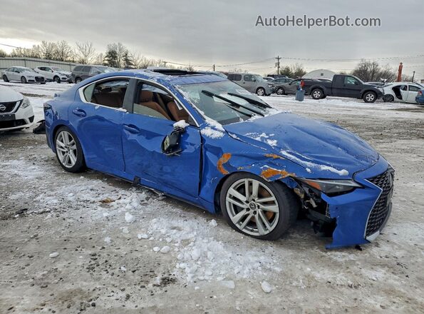 JTHC81F29M5044364 2021 LEXUS IS Blue Առջևի աջ