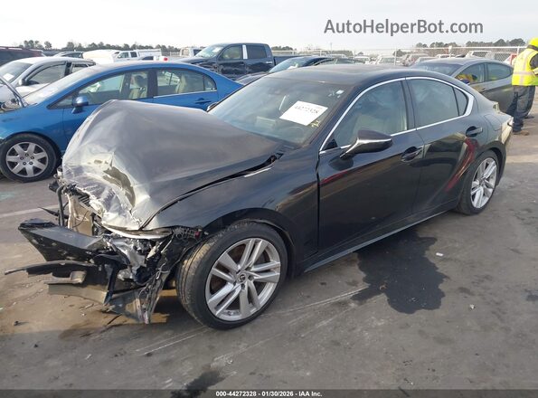 JTHCA1D25M5114658 2021 LEXUS IS 300 Black Vista tres cuartos delantera izquierda