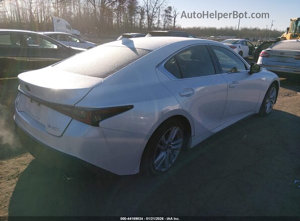 JTHCA1D27M5114130 2021 LEXUS IS 300 White Հետևի աջ