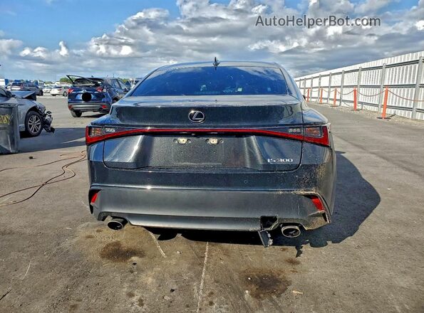 JTHCA1D2XM5115112 2021 LEXUS IS Black Widok z tyłu