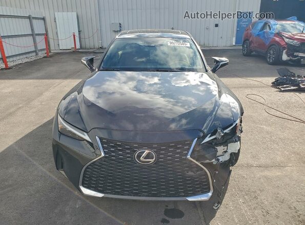 JTHCA1D2XM5115112 2021 LEXUS IS Black Widok z przodu