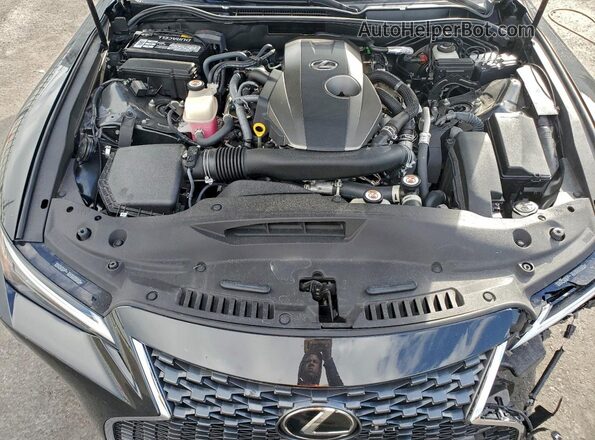 JTHCA1D2XM5115112 2021 LEXUS IS Black Widok wnętrza z tyłu